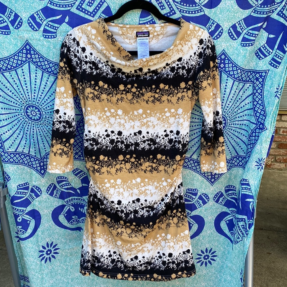 Patagonia body con dress, 3/4 sleeve